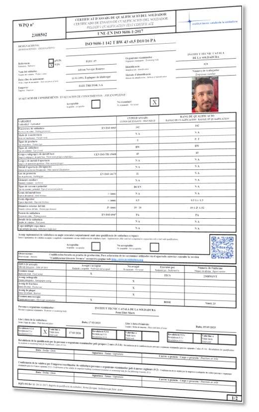 Exemple de certificat de qualificació del soldador@